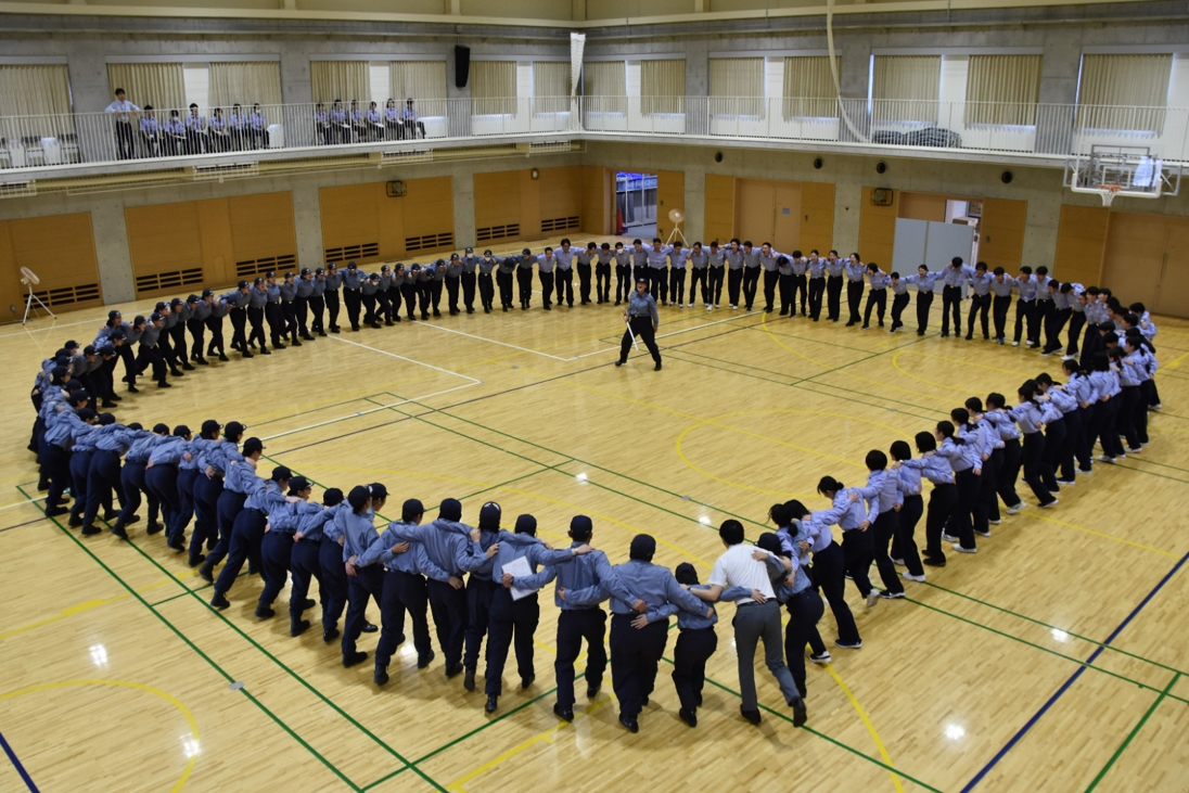 術科査閲式の様子